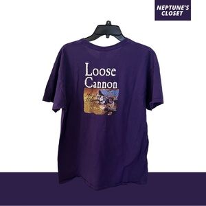 UNISEX Heavy Seas Loose Cannon Dark Purple Tee Shirt Graphic